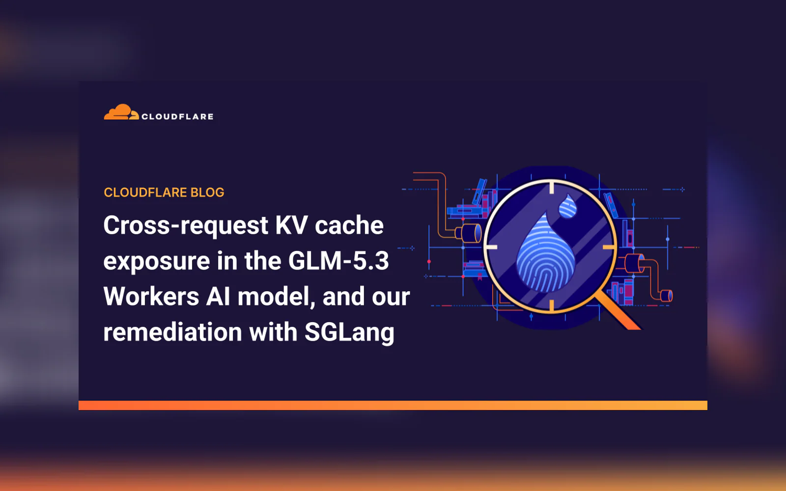 Cloudflare share image accompanying the announcement: Cloudflare says GLM-5.3 bug on Workers AI leaked customer data into 155 responses.