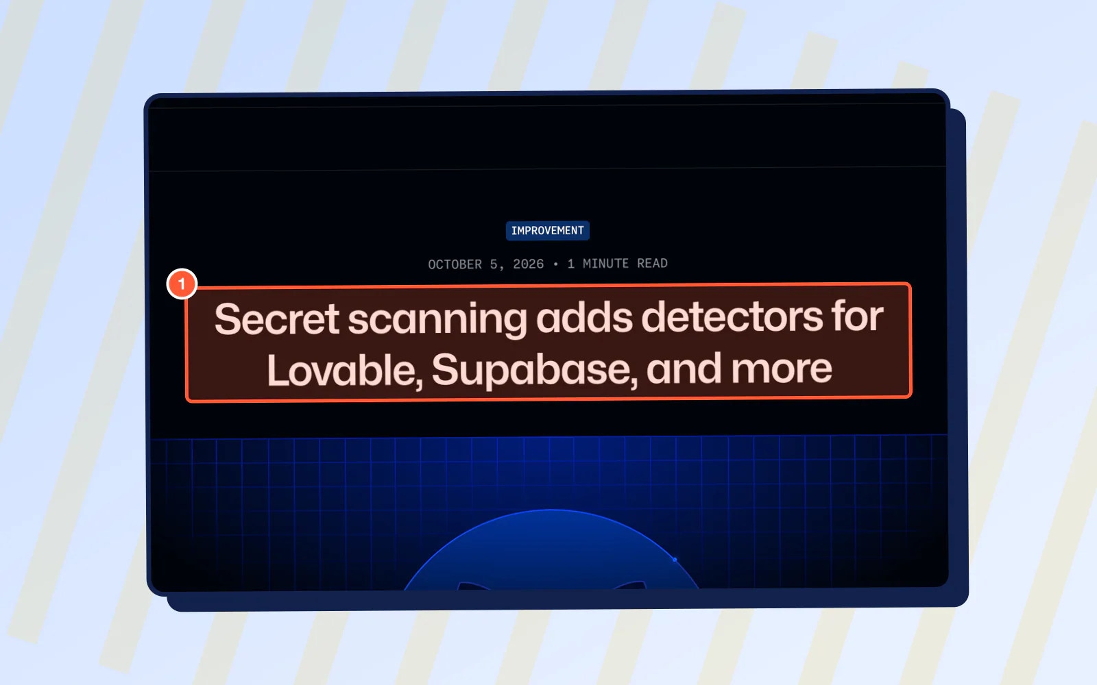 Screenshot of GitHub's page "Secret scanning adds detectors for Lovable, Supabase, and more - GitHub Changelog", with "Secret scanning adds detectors for Lovable, Supabase, and mo" highlighted.